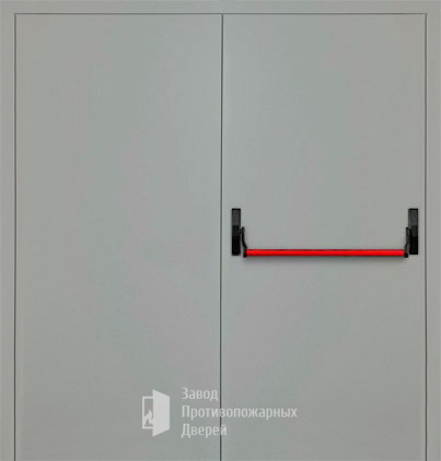 Фото двери «Двупольная глухая с антипаникой (2 створки) EI-30» в Краснодару